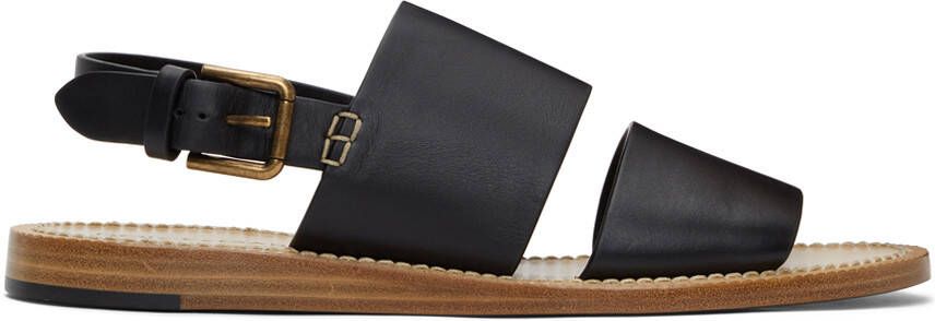 Dolce  Gabbana Black Pantheon Sandals - Picture 5