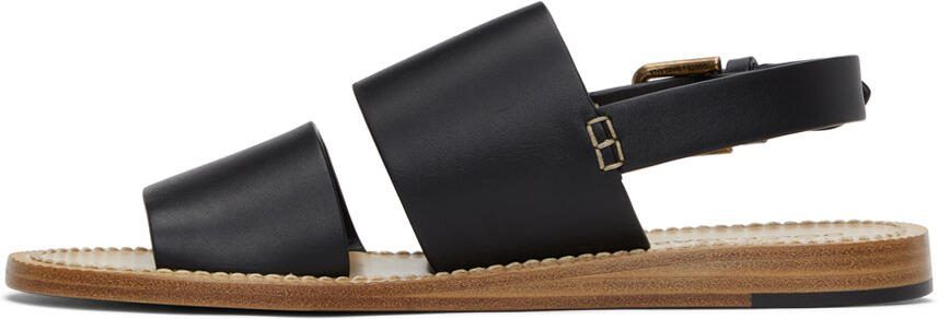 Dolce  Gabbana Black Pantheon Sandals - Picture 4