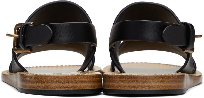 Dolce  Gabbana Black Pantheon Sandals - Picture 2