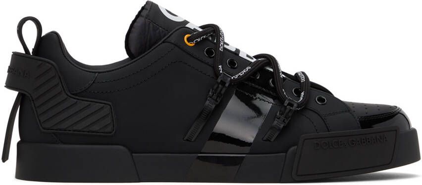 Dolce  Gabbana Black Portofino Sneakers - Picture 5