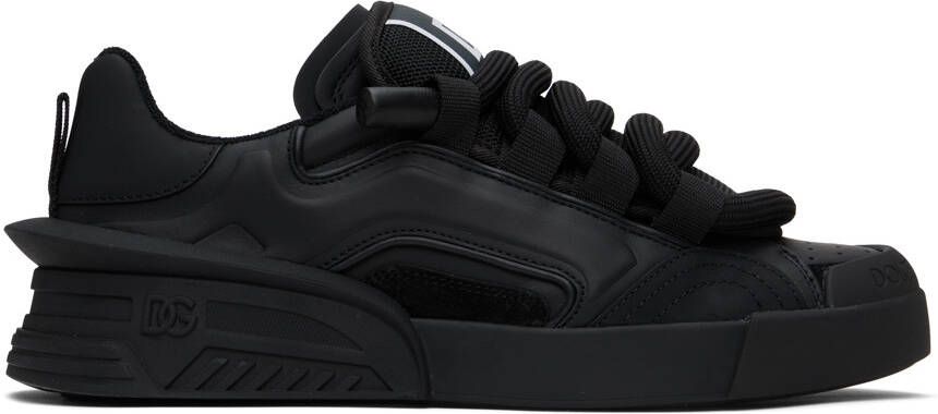 Dolce  Gabbana Black Portofino Sneakers