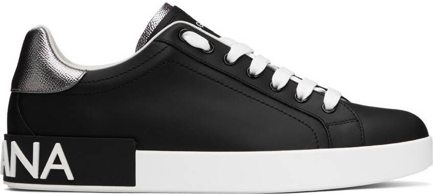 Dolce  Gabbana Black Portofino Sneakers - Picture 4
