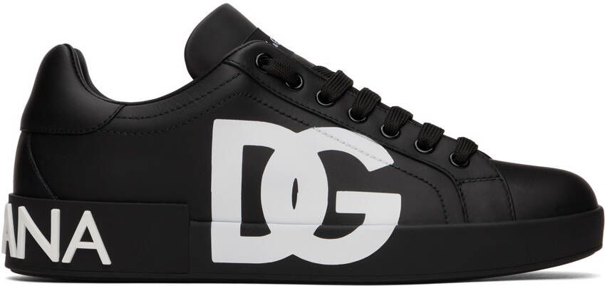 Dolce  Gabbana Black Portofino Sneakers