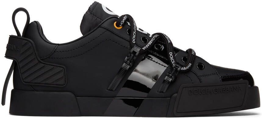 Dolce  Gabbana Black Portofino Sneakers - Picture 5