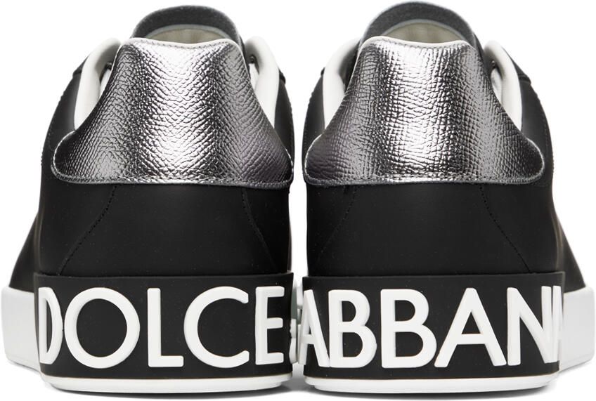 Dolce  Gabbana Black Portofino Sneakers