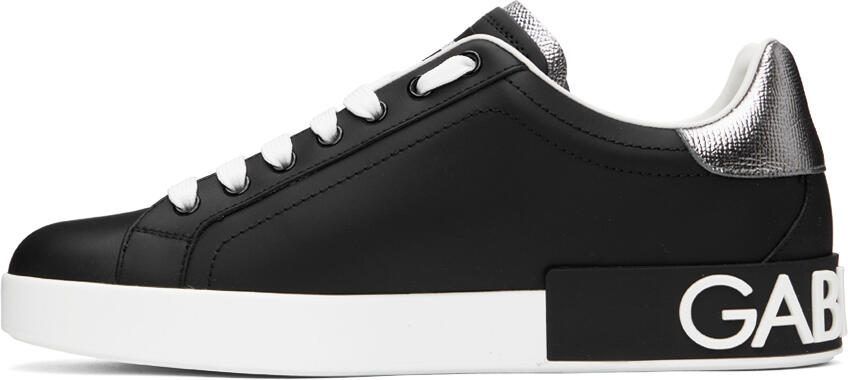 Dolce  Gabbana Black Portofino Sneakers - Picture 3
