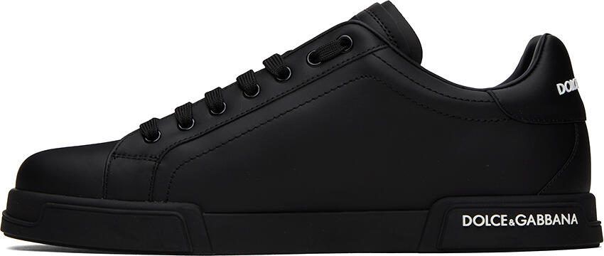 Dolce  Gabbana Black Portofino Sneakers - Picture 3