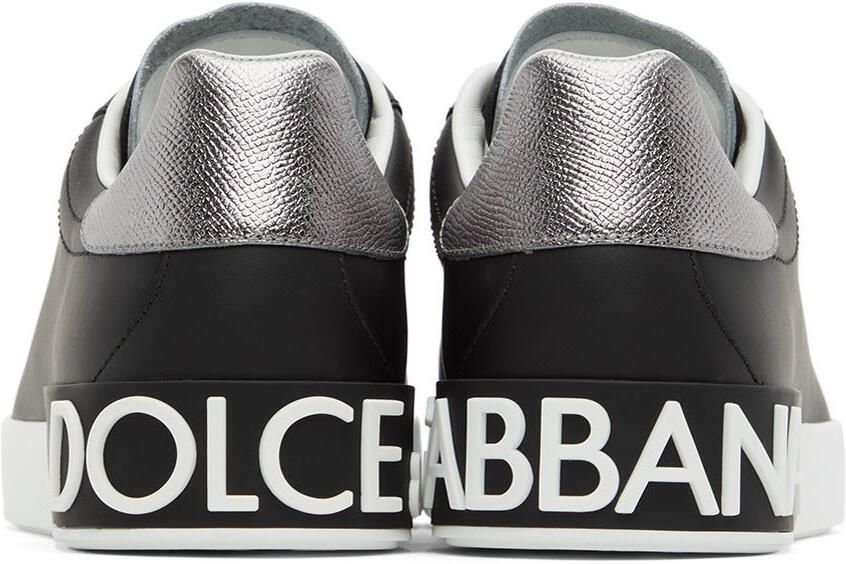 Dolce  Gabbana Black Portofino Sneakers