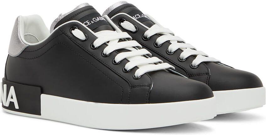 Dolce  Gabbana Black Portofino Sneakers - Picture 2