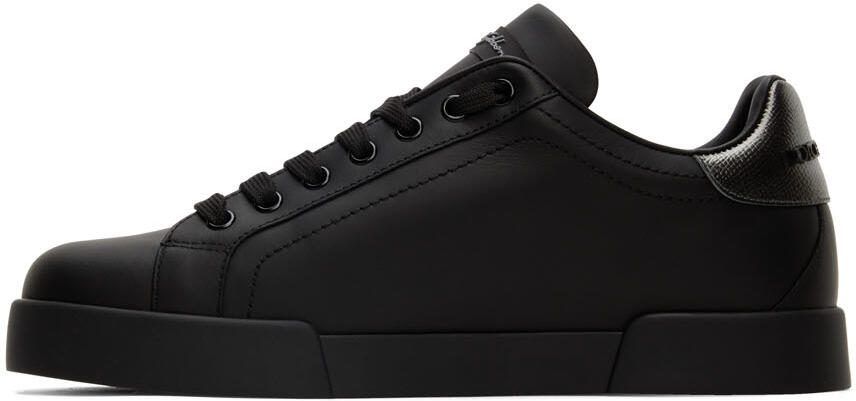 Dolce  Gabbana Black Portofino Sneakers - Picture 3