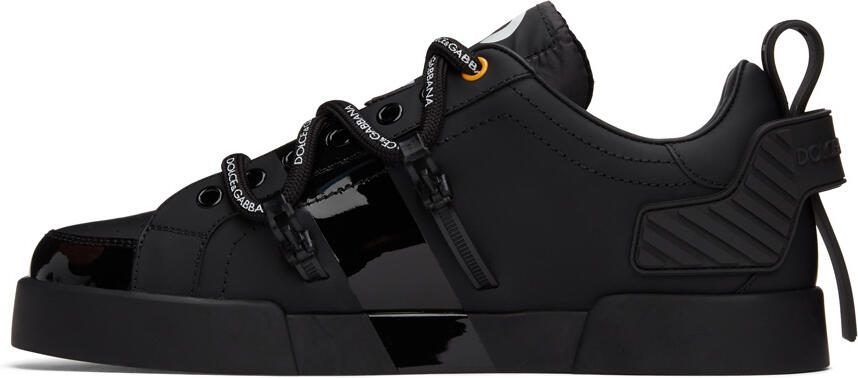 Dolce  Gabbana Black Portofino Sneakers - Picture 3