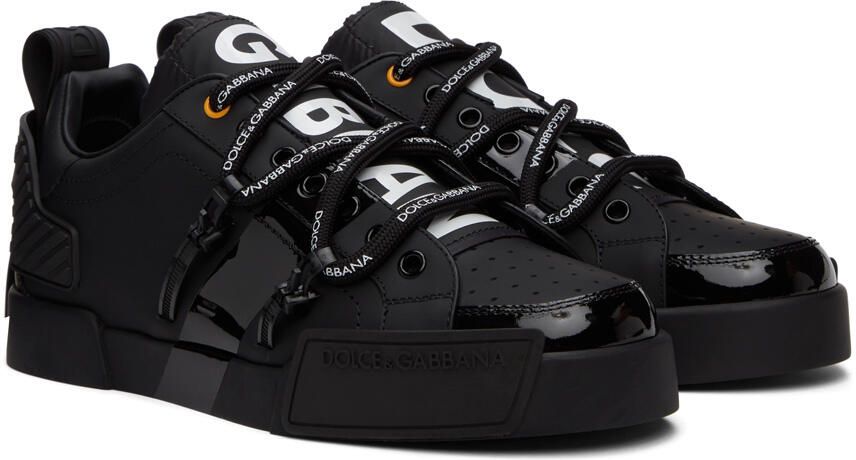 Dolce  Gabbana Black Portofino Sneakers - Picture 2