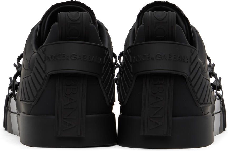 Dolce  Gabbana Black Portofino Sneakers