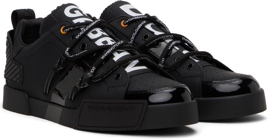 Dolce  Gabbana Black Portofino Sneakers - Picture 2