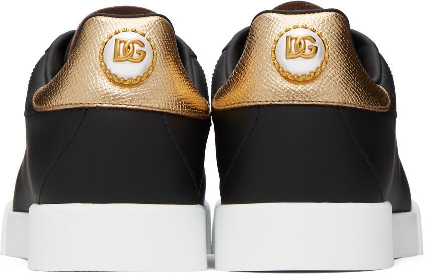 Dolce  Gabbana Black Portofino Sneakers