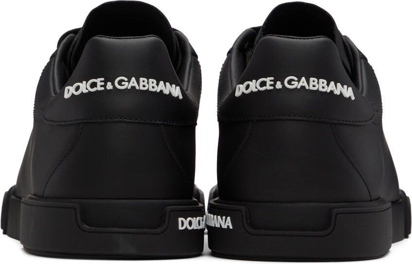 Dolce  Gabbana Black Portofino Sneakers