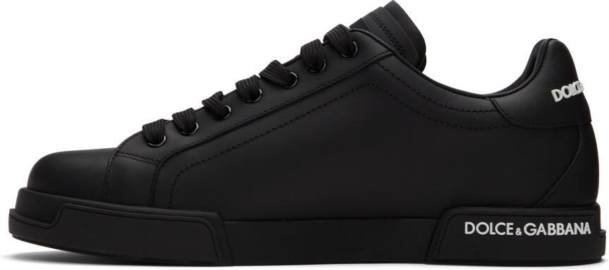 Dolce  Gabbana Black Portofino Sneakers - Picture 3