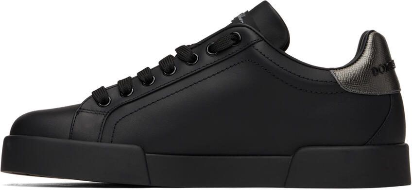 Dolce  Gabbana Black Portofino Sneakers - Picture 3
