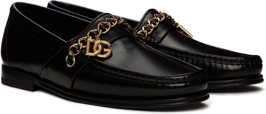 Dolce  Gabbana Black Visconti Loafers - Picture 2