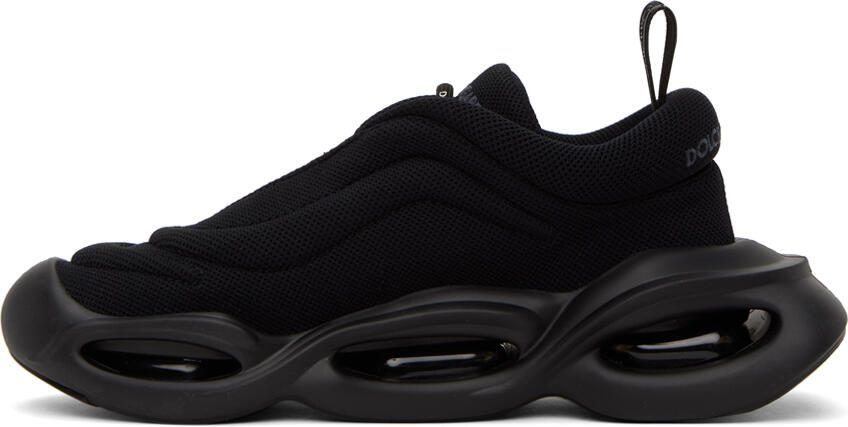 Dolce  Gabbana Black Wave Sneakers - Picture 3