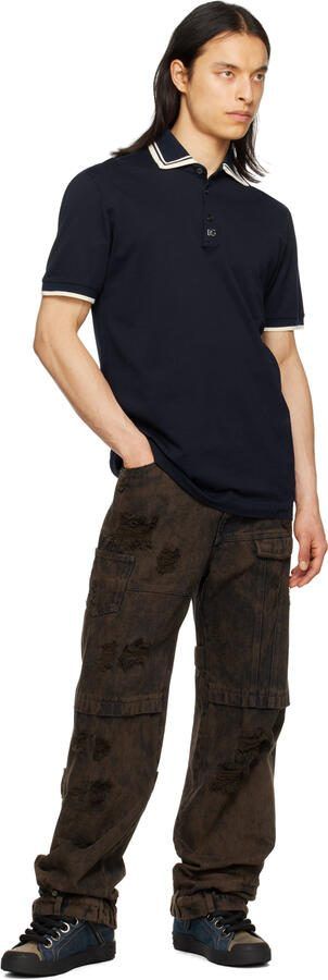 Dolce  Gabbana Blue Portofino Sneakers - Picture 4