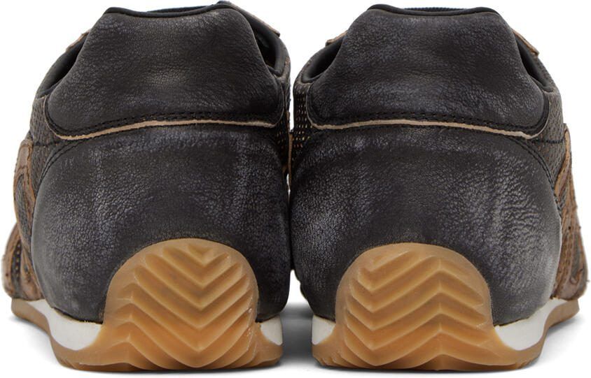 Dolce  Gabbana Brown Perforated Sneakers