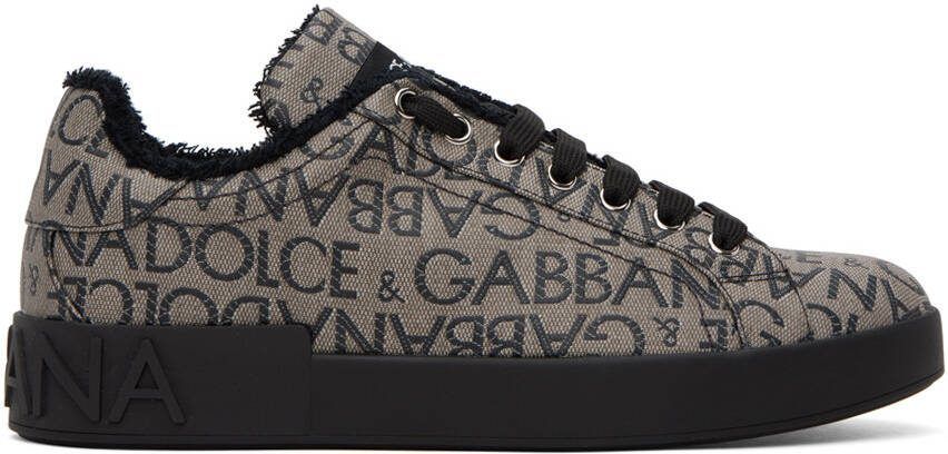 Dolce  Gabbana Brown Portofino Sneakers