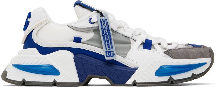 Dolce  Gabbana Gray  Blue Airmaster Sneakers - Picture 5