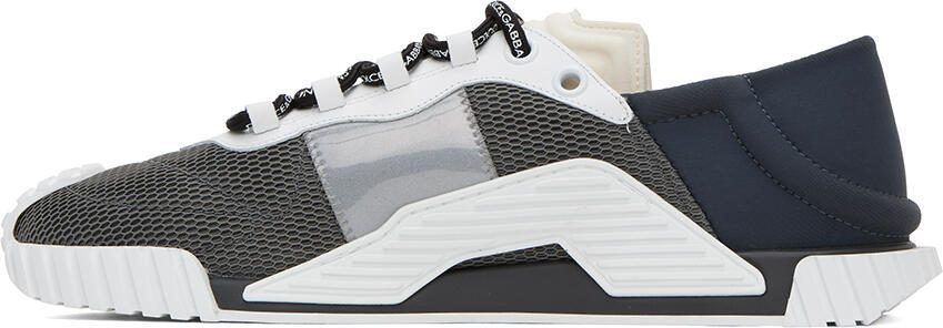 Dolce  Gabbana Gray  Navy NS1 Sneakers - Picture 3