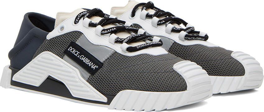 Dolce  Gabbana Gray  Navy NS1 Sneakers - Picture 2