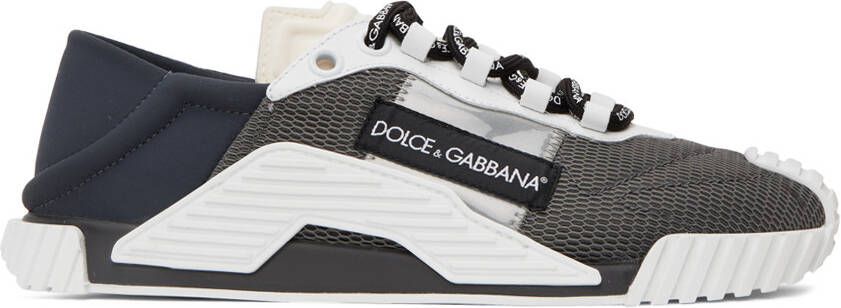 Dolce  Gabbana Gray  White NS1 Sneakers