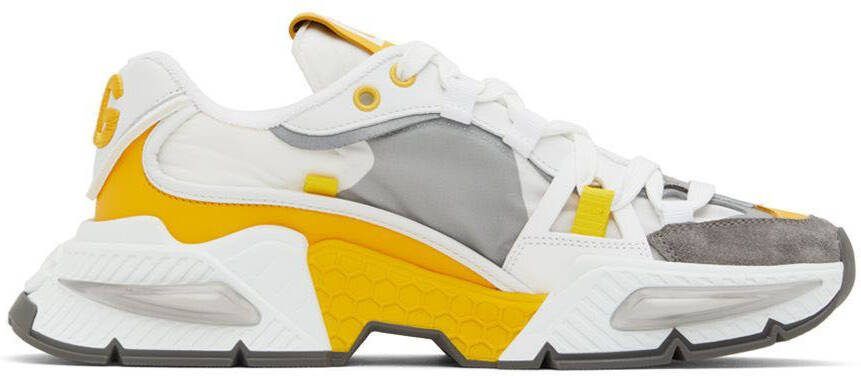 Dolce  Gabbana Gray  Yellow Airmaster Sneakers