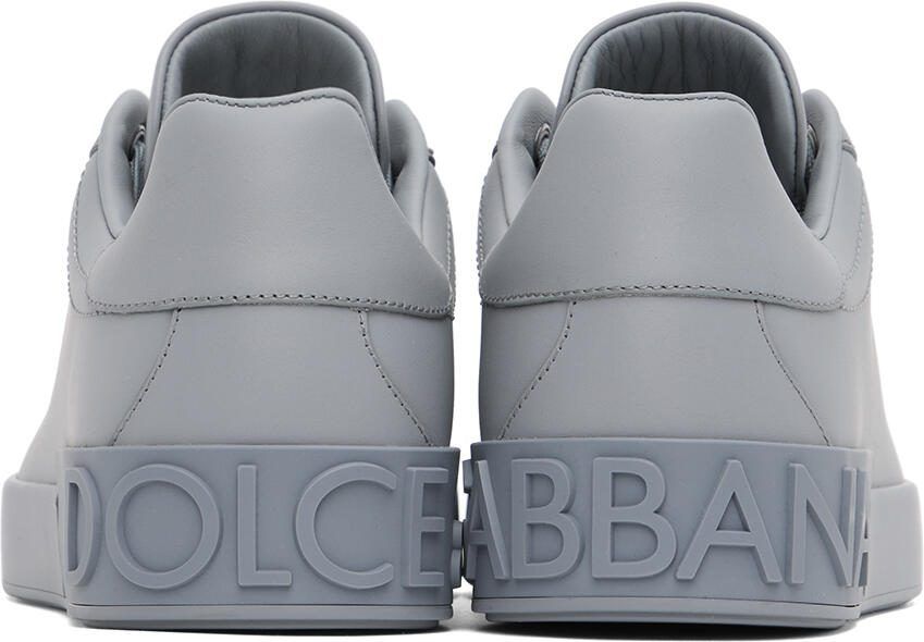 Dolce  Gabbana Gray Portofino Sneakers