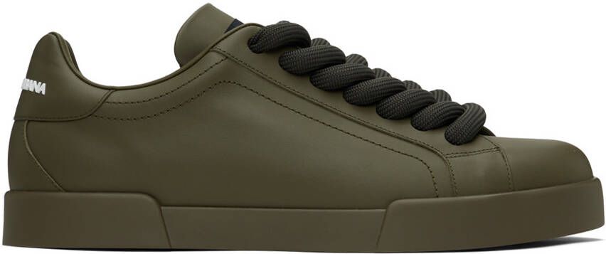 Dolce  Gabbana Khaki Portofino Sneakers