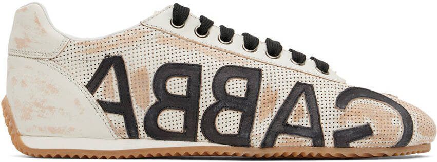 Dolce  Gabbana Off-White Logo Sneakers