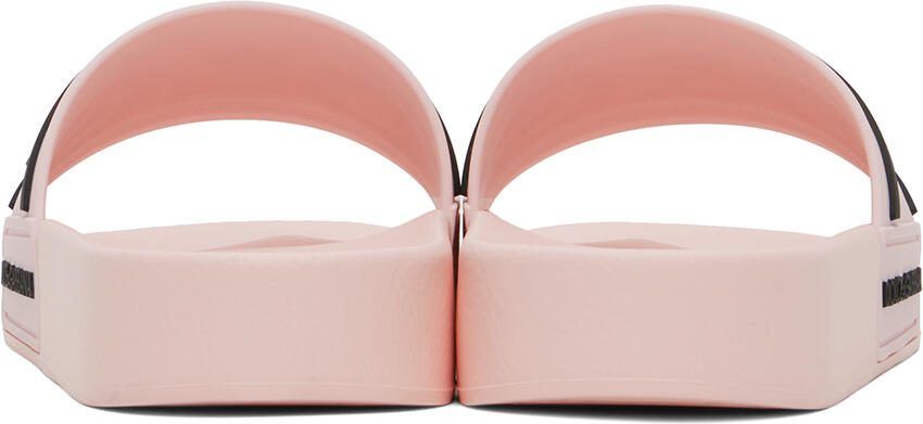 Dolce  Gabbana Pink Beachwear Slides