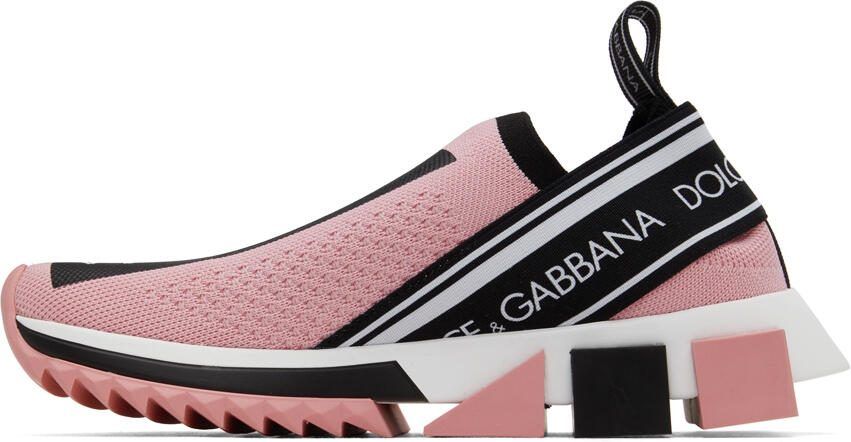 Dolce  Gabbana Pink Sorrento Sneakers - Picture 3