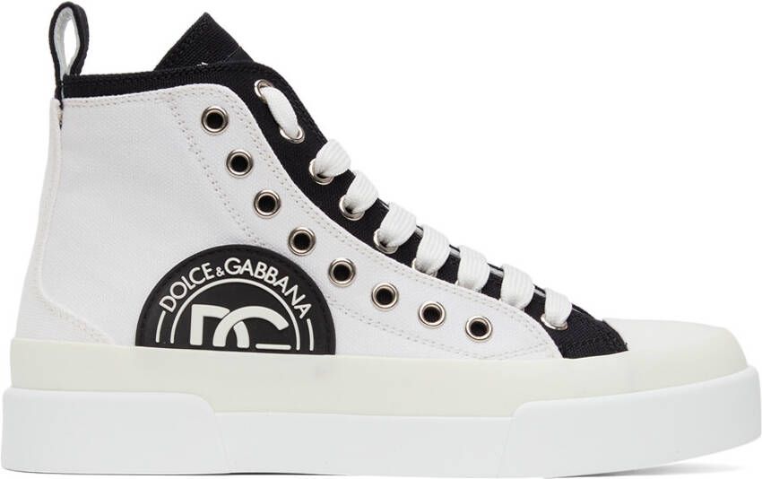 Dolce  Gabbana Portofino Light Colorblock Mid-Top Sneakers - Picture 5