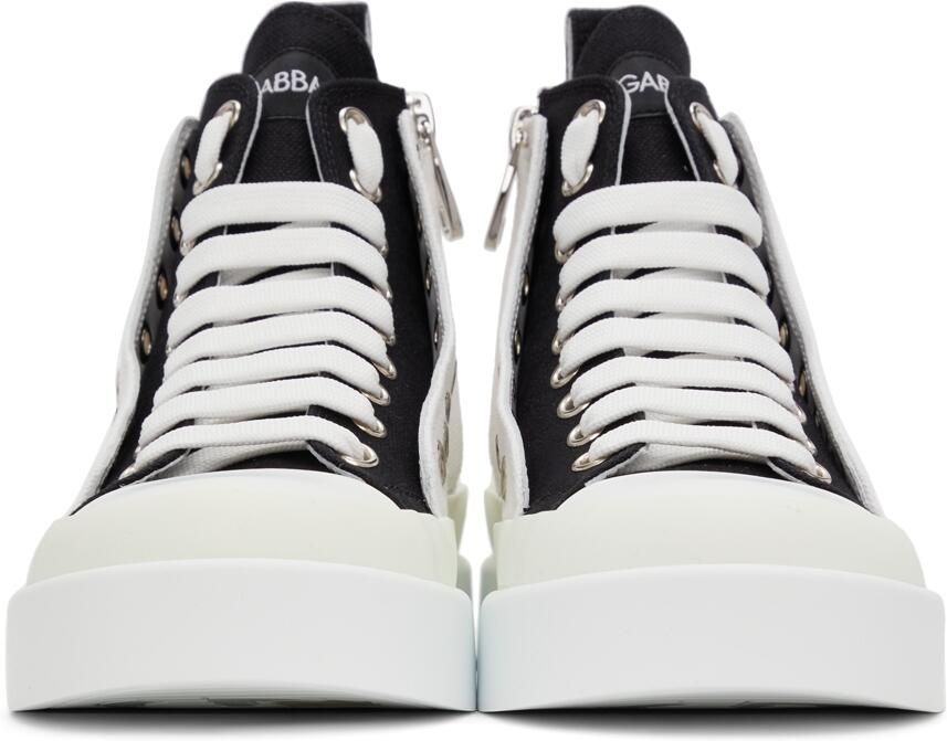 Dolce  Gabbana Portofino Light Colorblock Mid-Top Sneakers - Picture 2