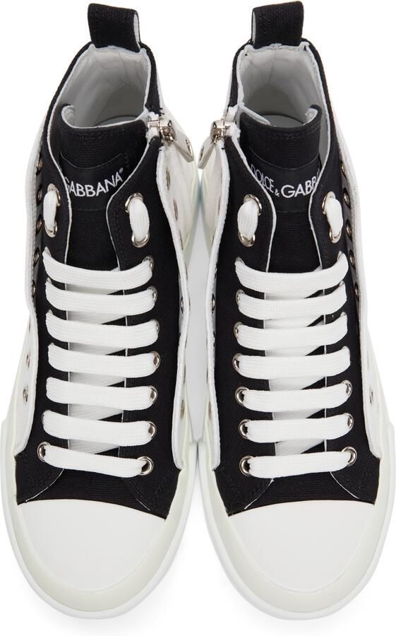 Dolce  Gabbana Portofino Light Colorblock Mid-Top Sneakers - Picture 3