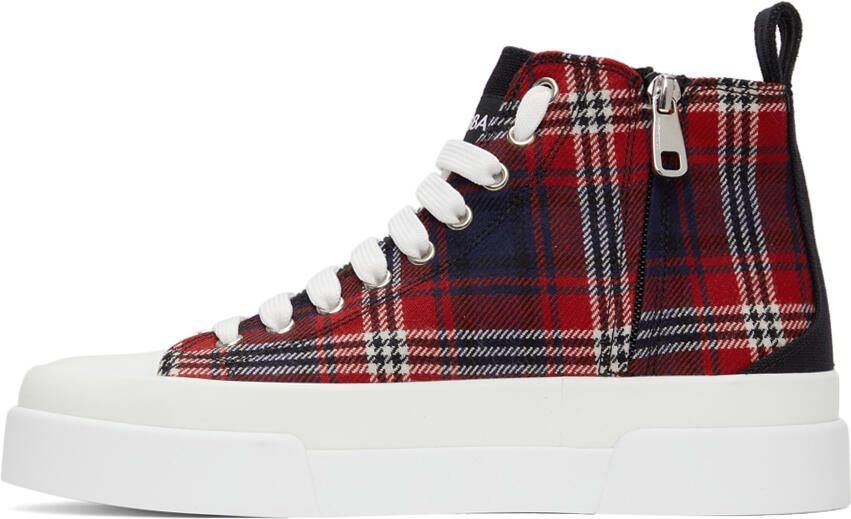 Dolce  Gabbana Portofino Light Two-Tone Mid-Top Sneakers - Picture 4