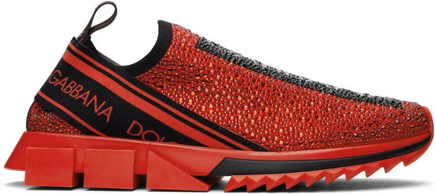 Dolce  Gabbana Red Sorrento Sneakers - Picture 5