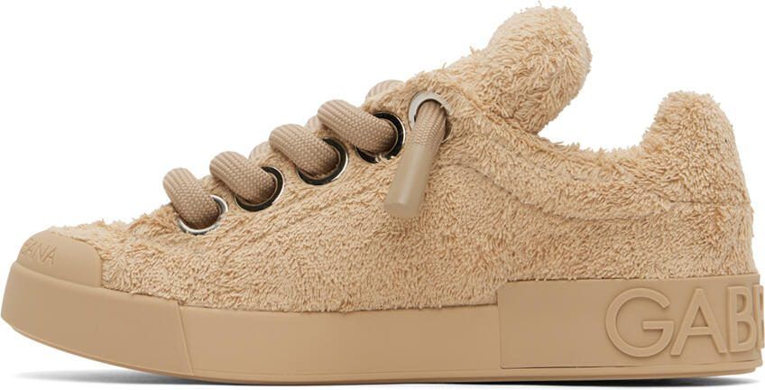 Dolce  Gabbana Tan Portofino Sneakers - Picture 3