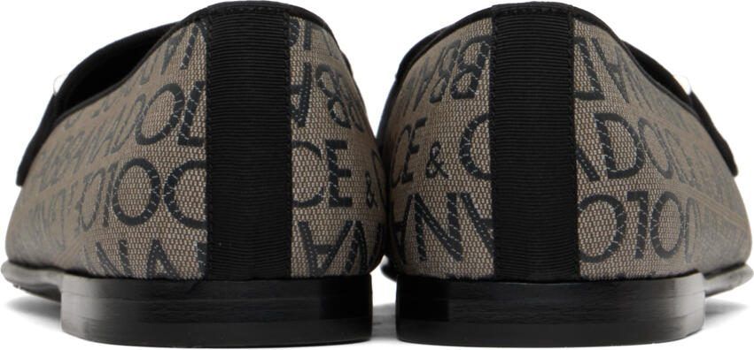 Dolce  Gabbana Taupe Ariosto Slippers