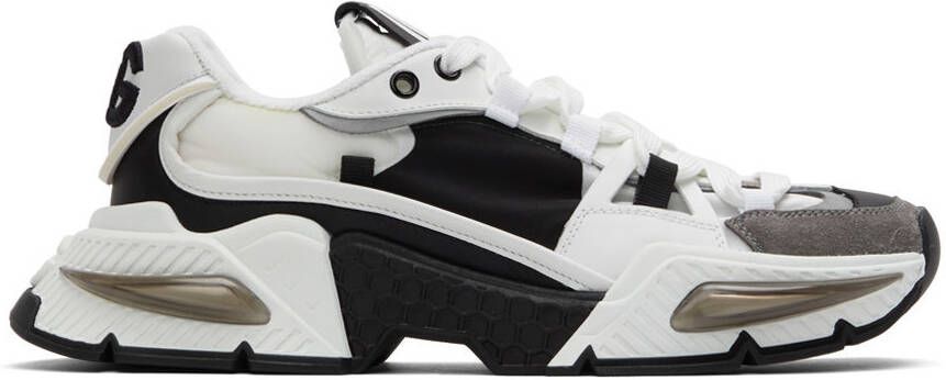 Dolce  Gabbana White  Black Airmaster Sneakers - Picture 6