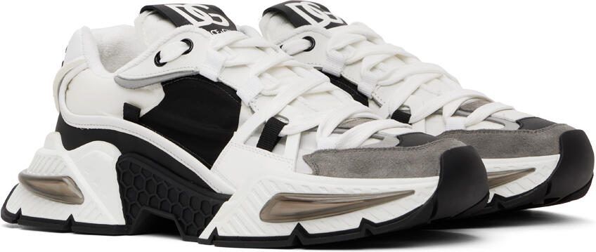 Dolce  Gabbana White  Black Airmaster Sneakers - Picture 4