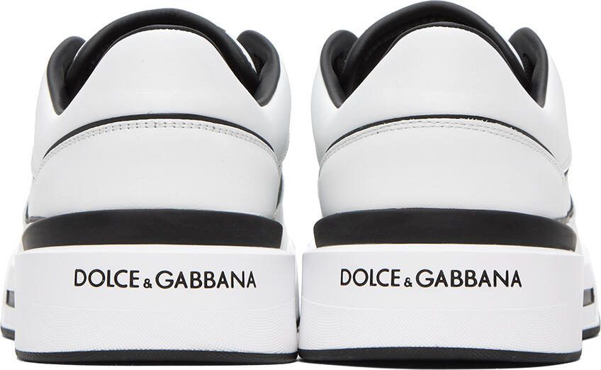 Dolce  Gabbana White  Black New Roma Sneakers