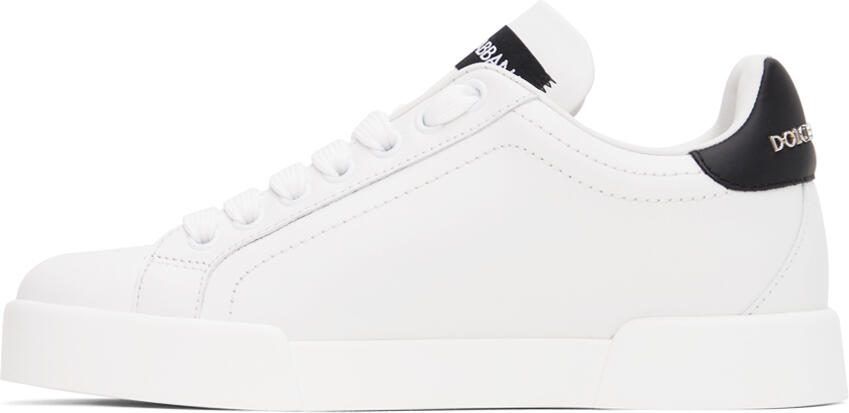 Dolce  Gabbana White  Black Portofino Sneakers - Picture 3