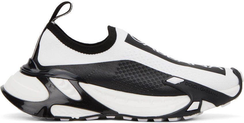 Dolce  Gabbana White  Black Sorrento Sneakers