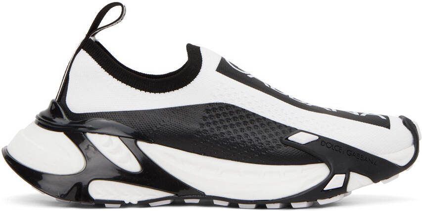 Dolce  Gabbana White  Black Sorrento Sneakers - Picture 4